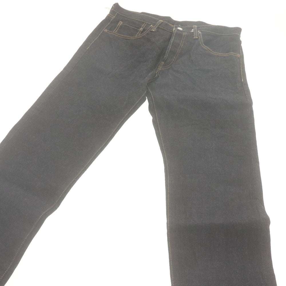 ■ BURGUS PLUS Pants Jeans Bottoms Denim 771 Button Fly Hinoya Men's W36 L34 Indigo With Accessories Unused