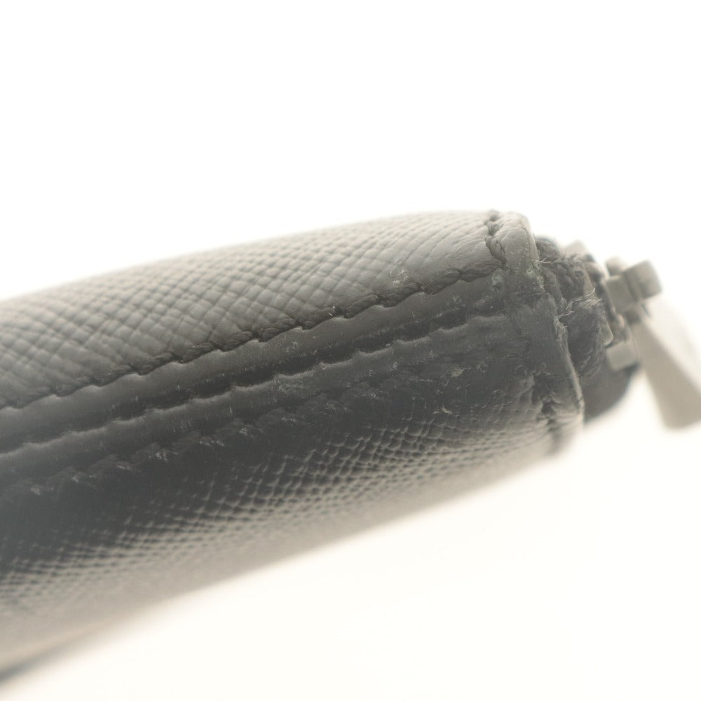 ■ SERAPIAN Clutch Bag, Second Bag, Leather Bag, Leather, Evolution, Single-Sided Zipper, Business Case, Made in Italy, Black
