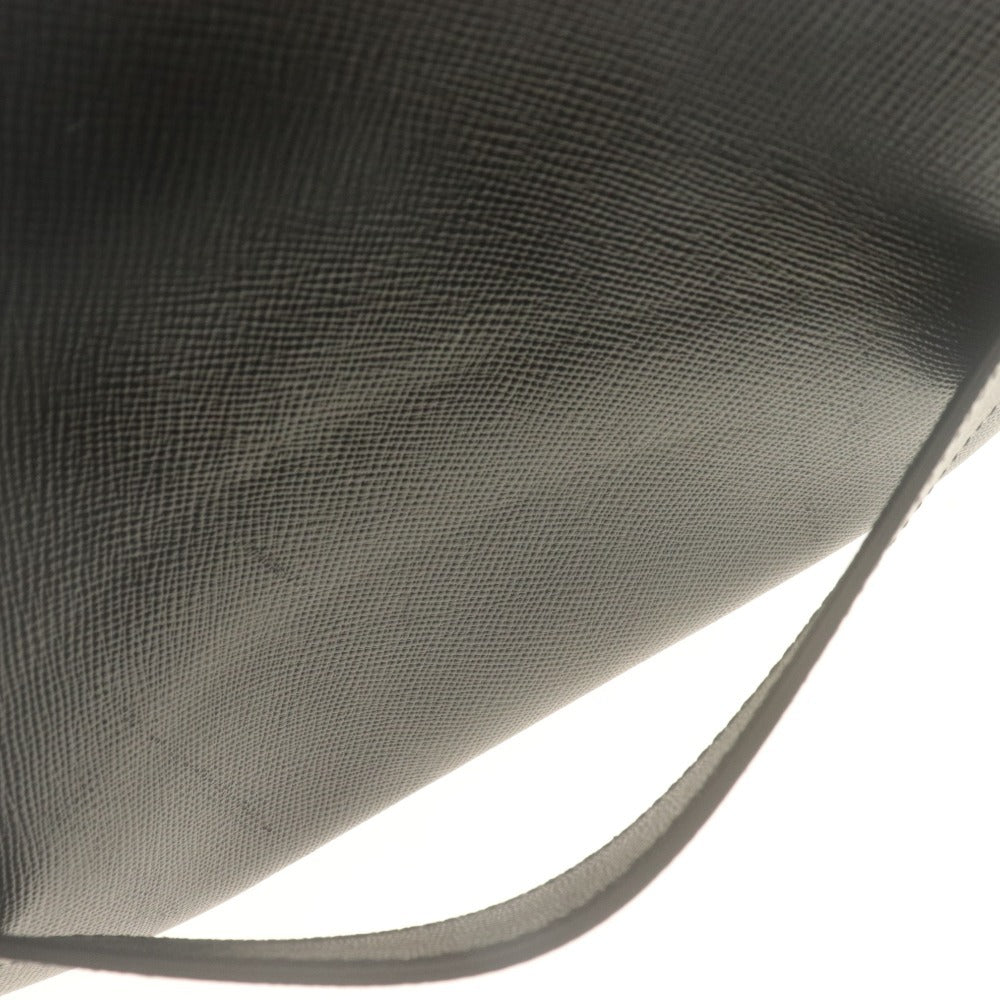 ■ SERAPIAN Clutch Bag, Second Bag, Leather Bag, Leather, Evolution, Single-Sided Zipper, Business Case, Made in Italy, Black
