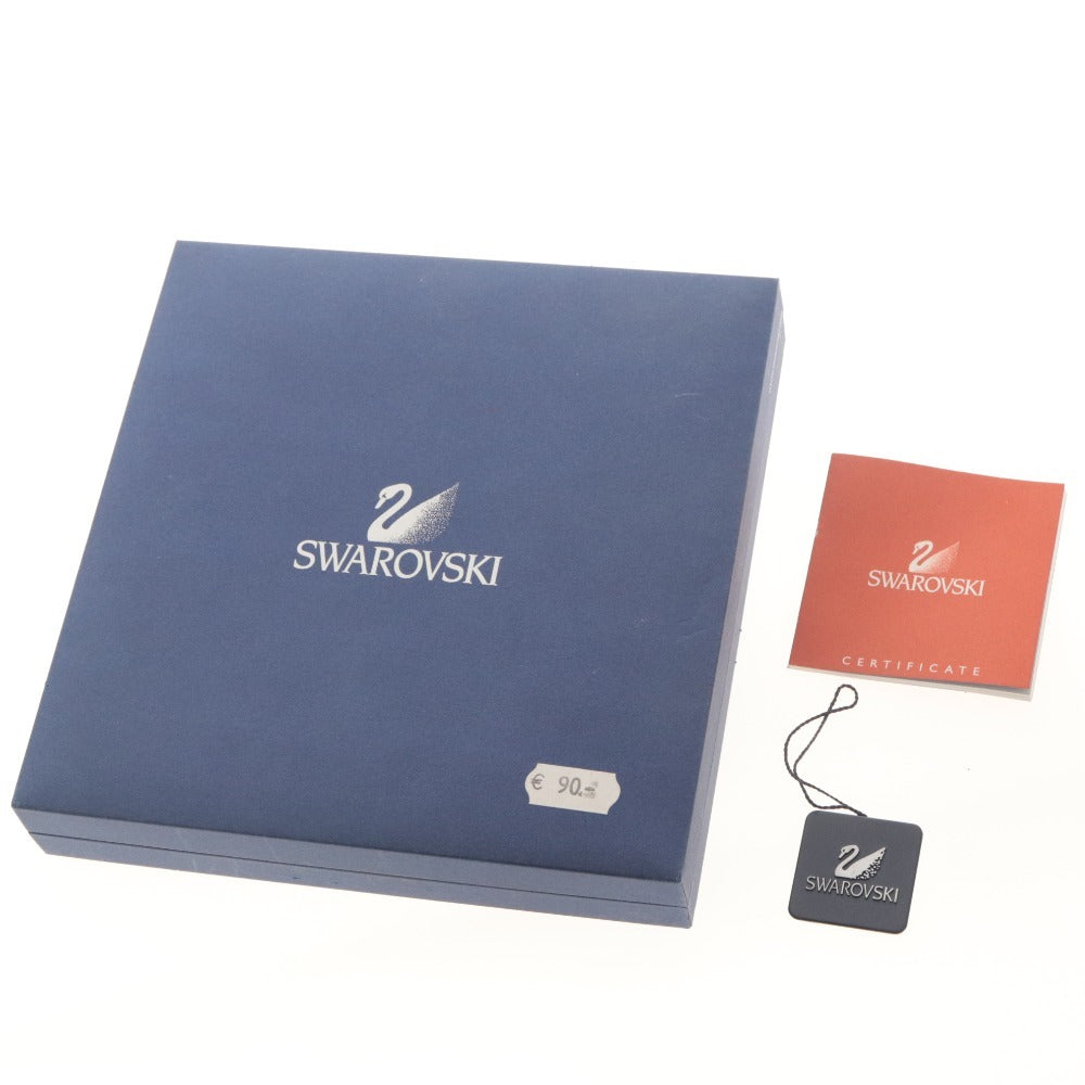 ■ SWAROVSKI スワロフスキー ネックレス ペンダント アクセサリーオーバル 72.8g レディース ゴールド バーガンディ系 付属品付き