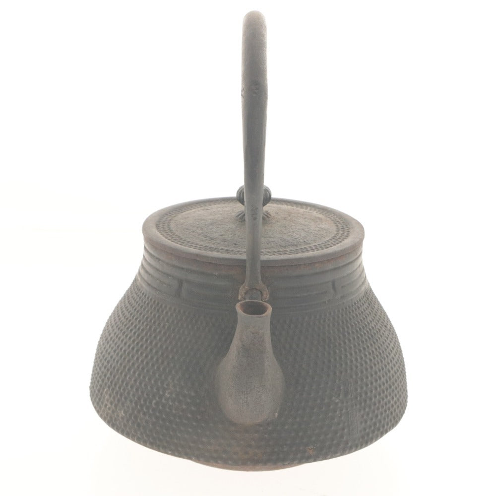 ■ 急須 鉄瓶 南部鉄器 茶道具 煎茶道具 アンティーク 茶器 あられ模様 伝統工芸 鉄器