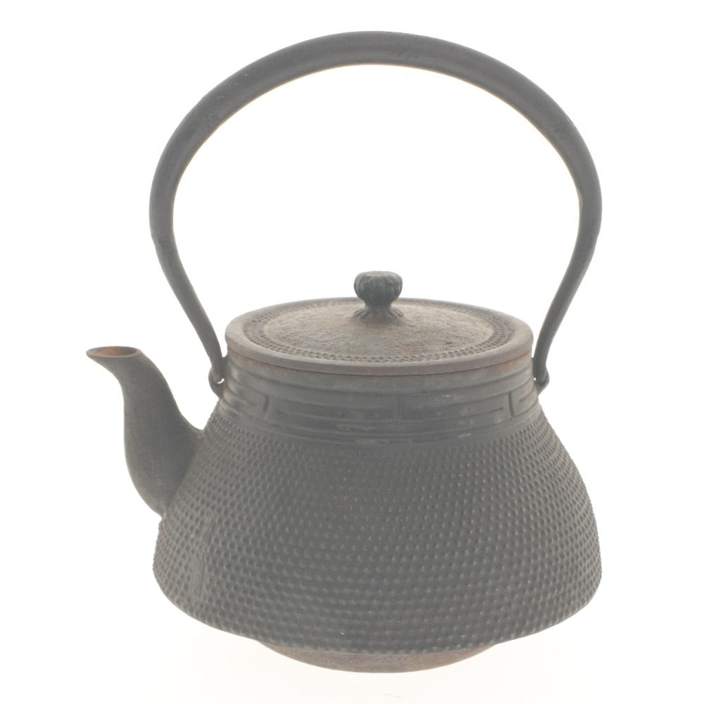 ■ 急須 鉄瓶 南部鉄器 茶道具 煎茶道具 アンティーク 茶器 あられ模様 伝統工芸 鉄器