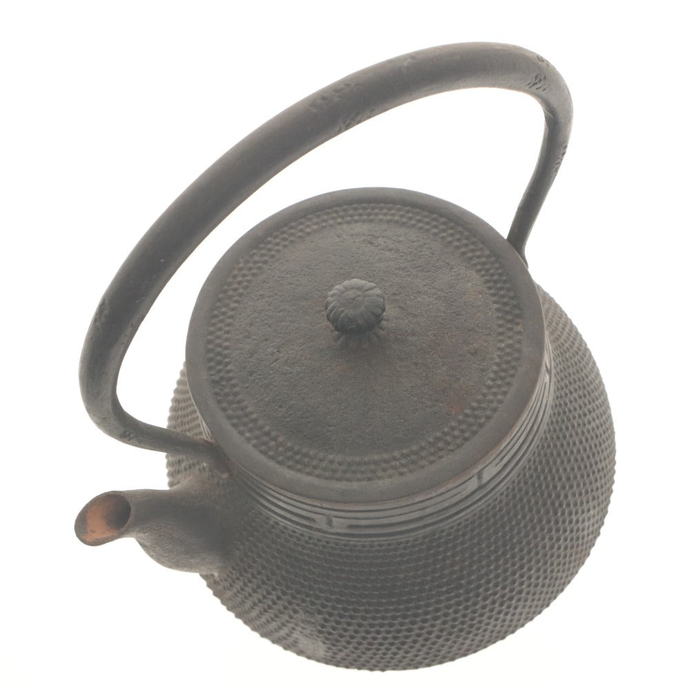 ■ 急須 鉄瓶 南部鉄器 茶道具 煎茶道具 アンティーク 茶器 あられ模様 伝統工芸 鉄器