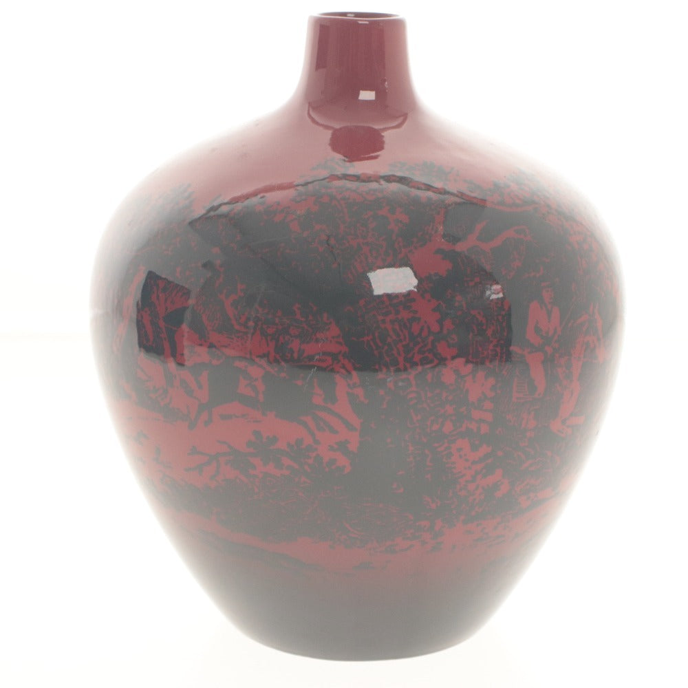 ■ Royal Doulton ロイヤルドルトン Flambé フランベ 花瓶 アンティーク ヴィンテージ 美術工芸品 花入 花生 花器 箱付き