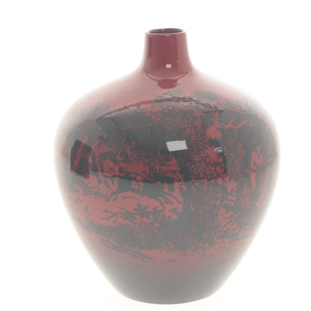 ■ Royal Doulton ロイヤルドルトン Flambé フランベ 花瓶 アンティーク ヴィンテージ 美術工芸品 花入 花生 花器 箱付き