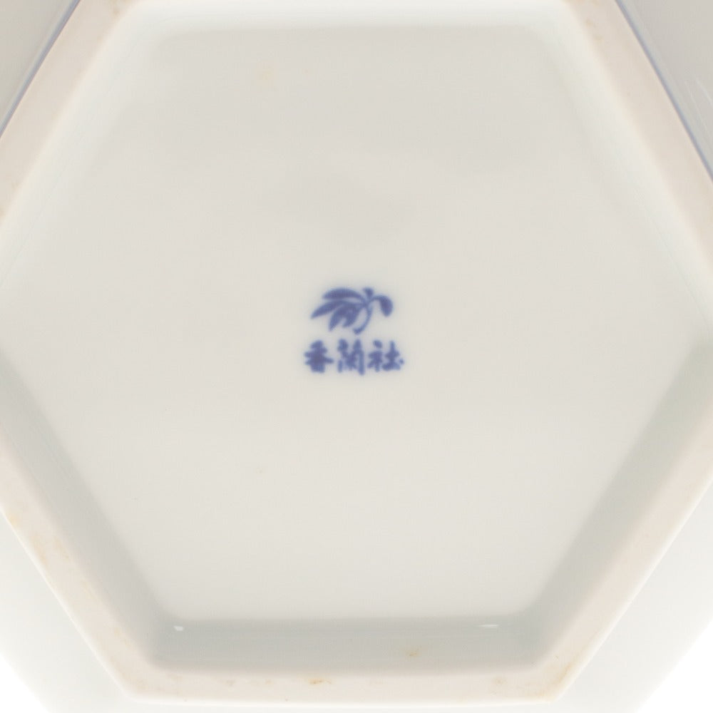 ■ 香蘭社 花瓶 有田焼 花柄 金彩六角形 花生 花器 壺 フラワーベース 工芸品 オブジェ 置物 インテリア アンティーク 木箱付き