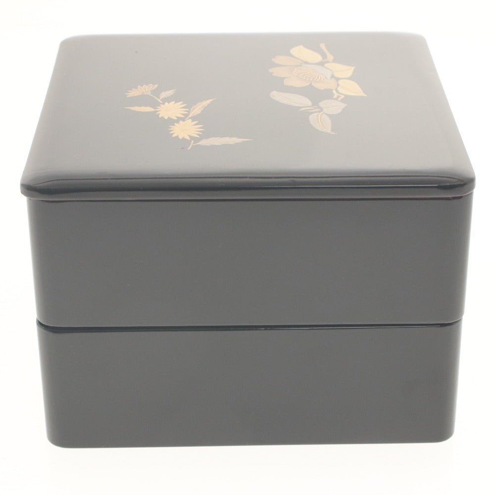 ■ 重箱 二段重 食器 和食器 梅 蒔絵 お正月 おせち 行楽弁当