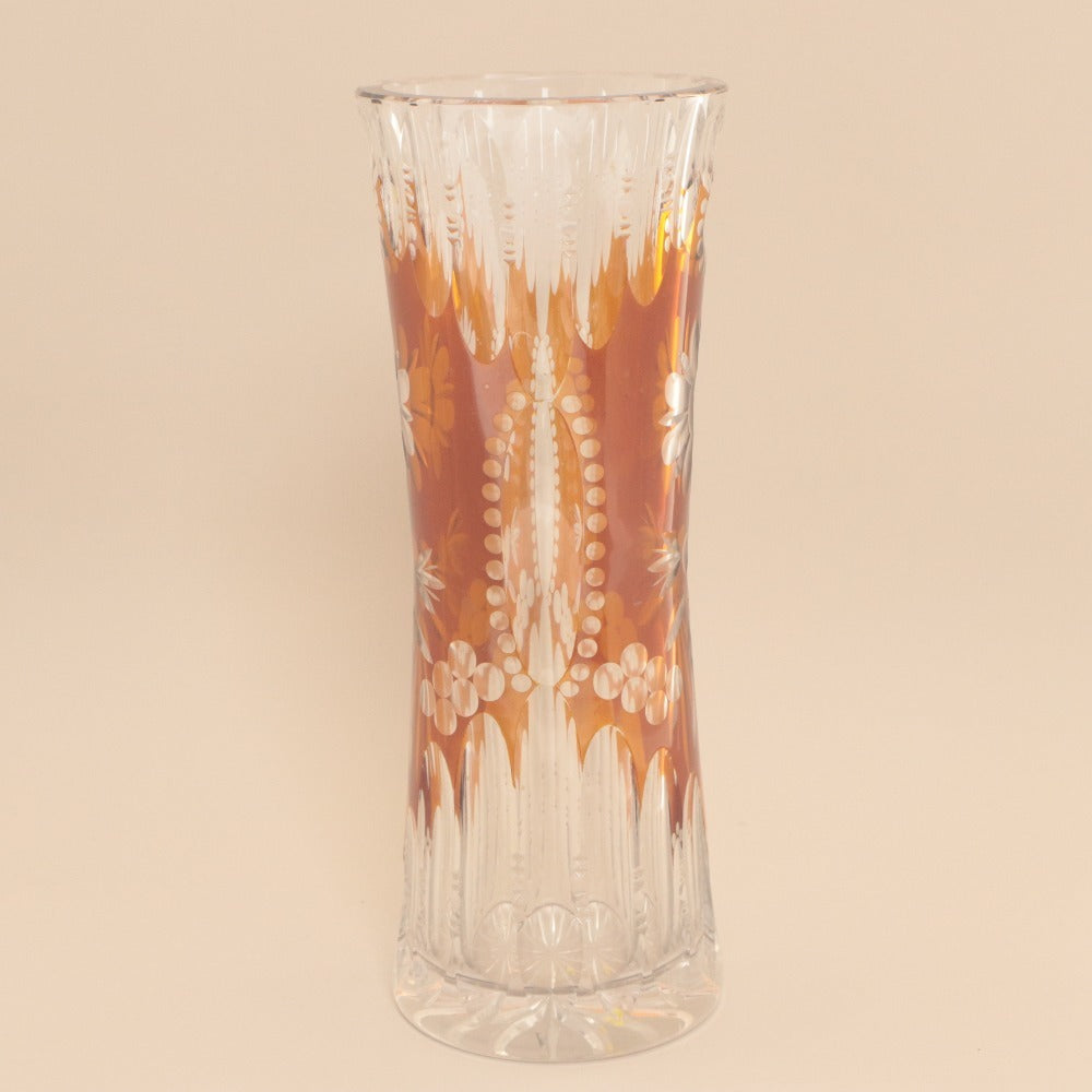 ■ Julia Glasbruk ユリアグラスブルック 花瓶 被せガラス クリスタルガラス フラワーベース 工芸品 オブジェ 置物 インテリア