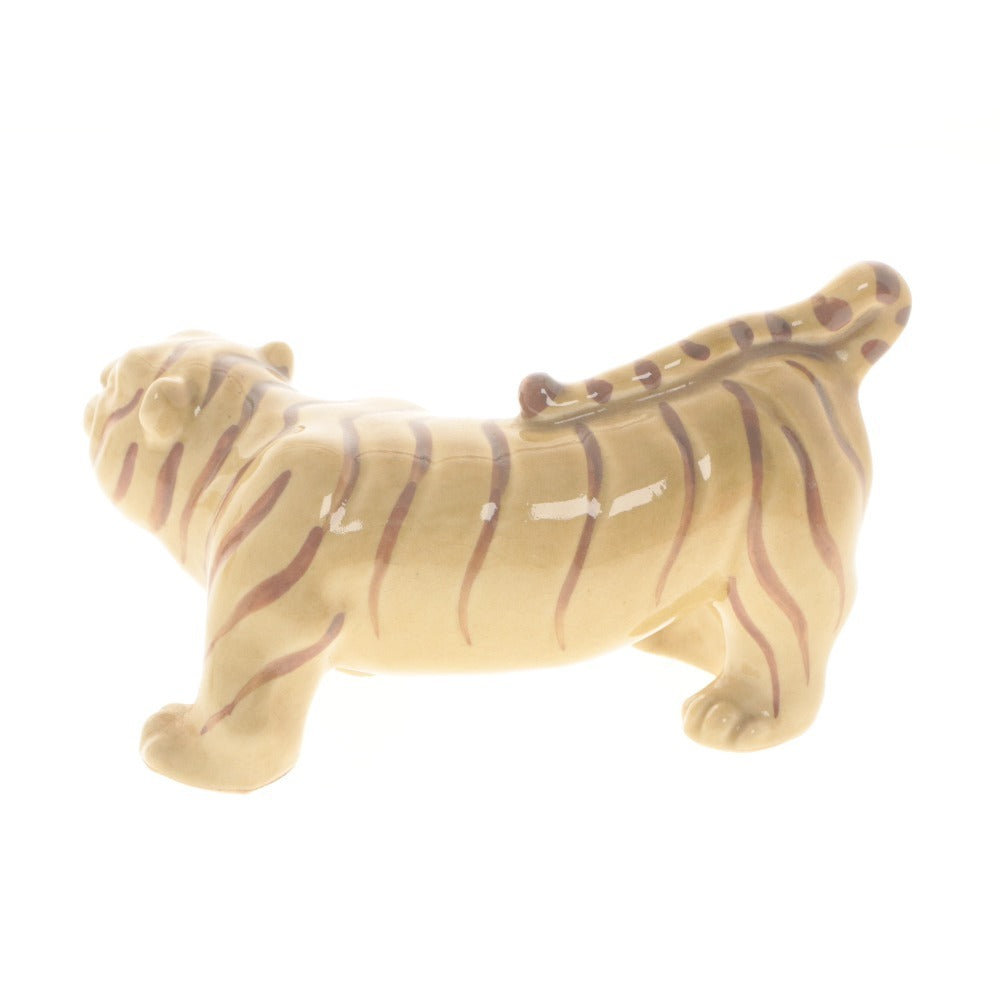 ■ 虎 干支 置物 オブジェクト 縁起物 焼き物 木箱付き