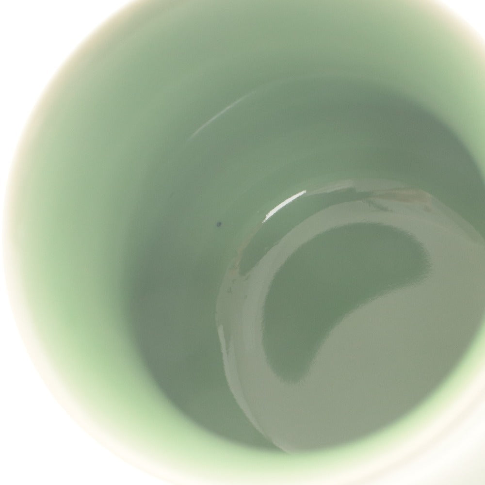 ■ 龍泉青磁 蓋付き 湯呑 ペアセット マグカップ 龍井茶 烏龍茶 中国茶 箱付き
