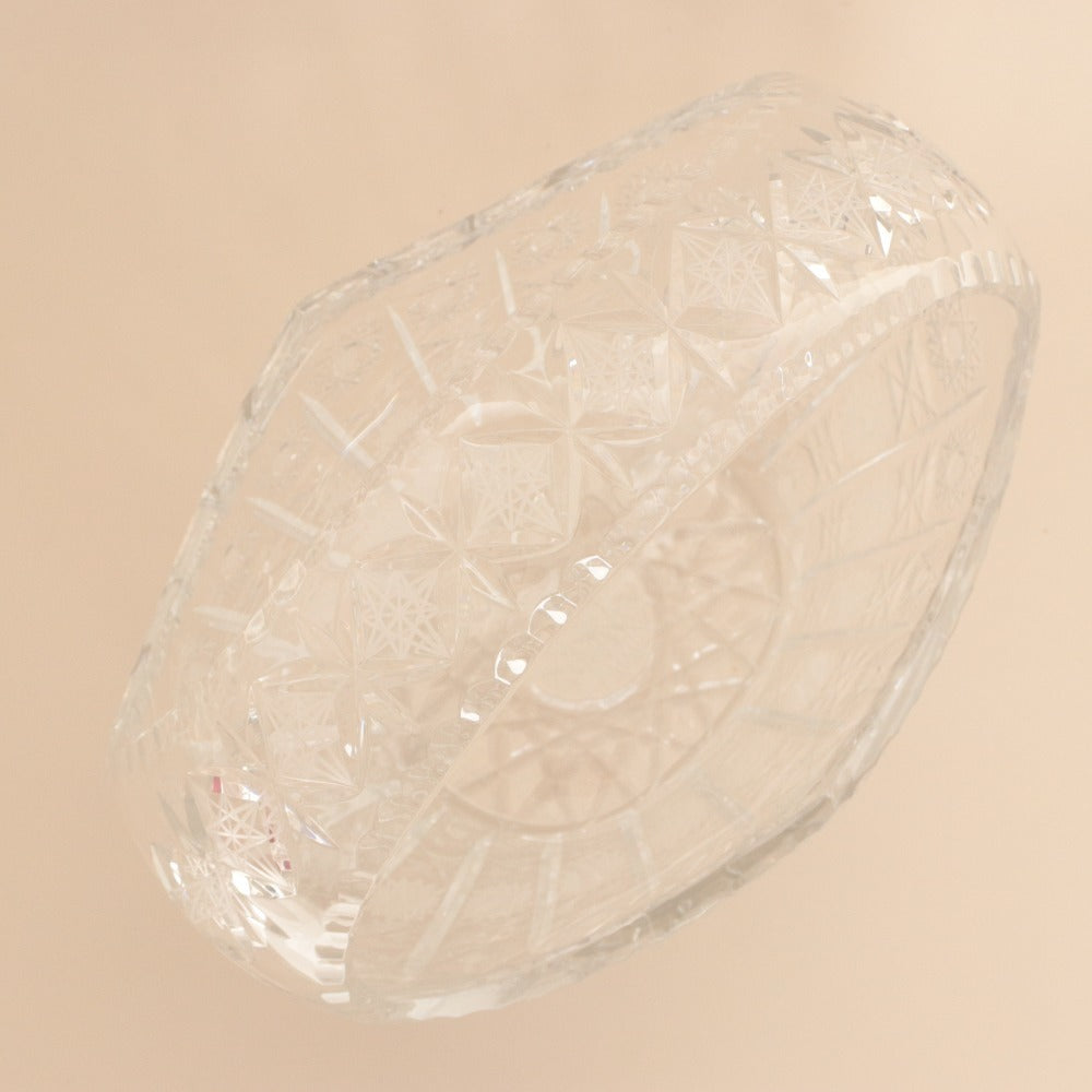 ■ POLONIA ポロニア バスケット型 小物入れ 花瓶 花器 花生 壺 フラワーベース 工芸品 オブジェ 置物 インテリア アンティーク 箱付き