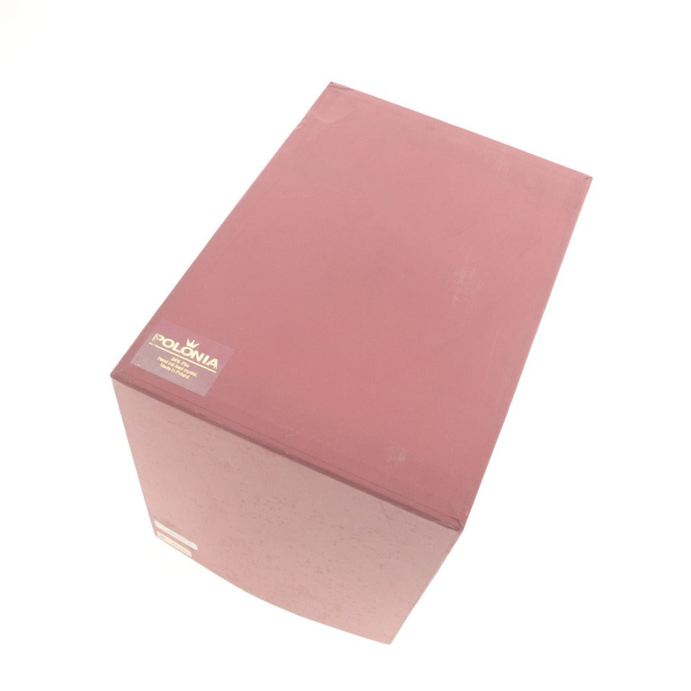 ■ POLONIA ポロニア バスケット型 小物入れ 花瓶 花器 花生 壺 フラワーベース 工芸品 オブジェ 置物 インテリア アンティーク 箱付き