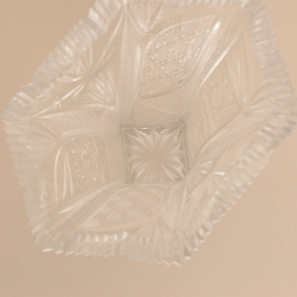 ■ BOSPORUS CRYSTAL ボスポラスクリスタル 花瓶 花器 花生 壺 フラワーベース 工芸品 オブジェ 置物 インテリア アンティーク 箱付き