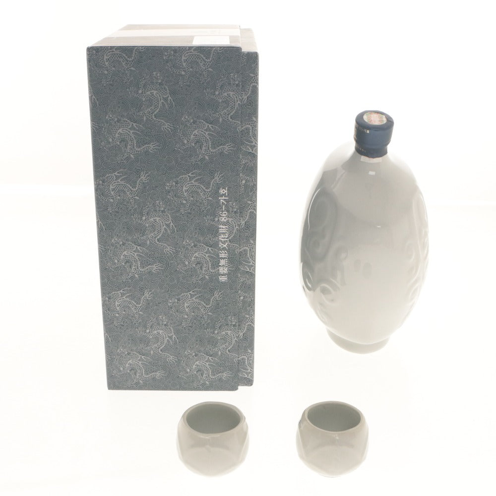 ■ 酒 ムンベ酒 韓国 重要無形文化財 40% 1000ml 陶器ボトル ぐい呑み 未開栓 未使用 箱付き
