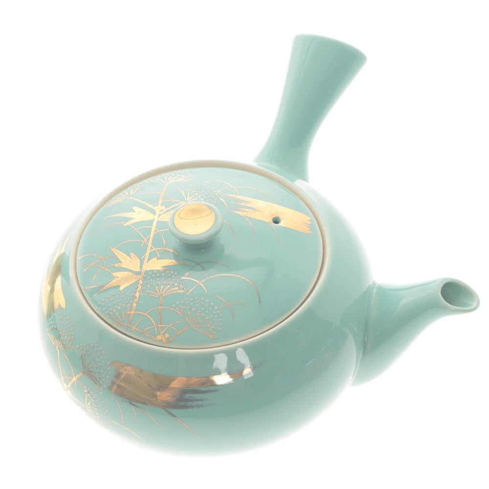 ■ 九谷焼 急須 湯呑 5客 セット 和食器 茶器 工芸品 焼き物 木箱付き