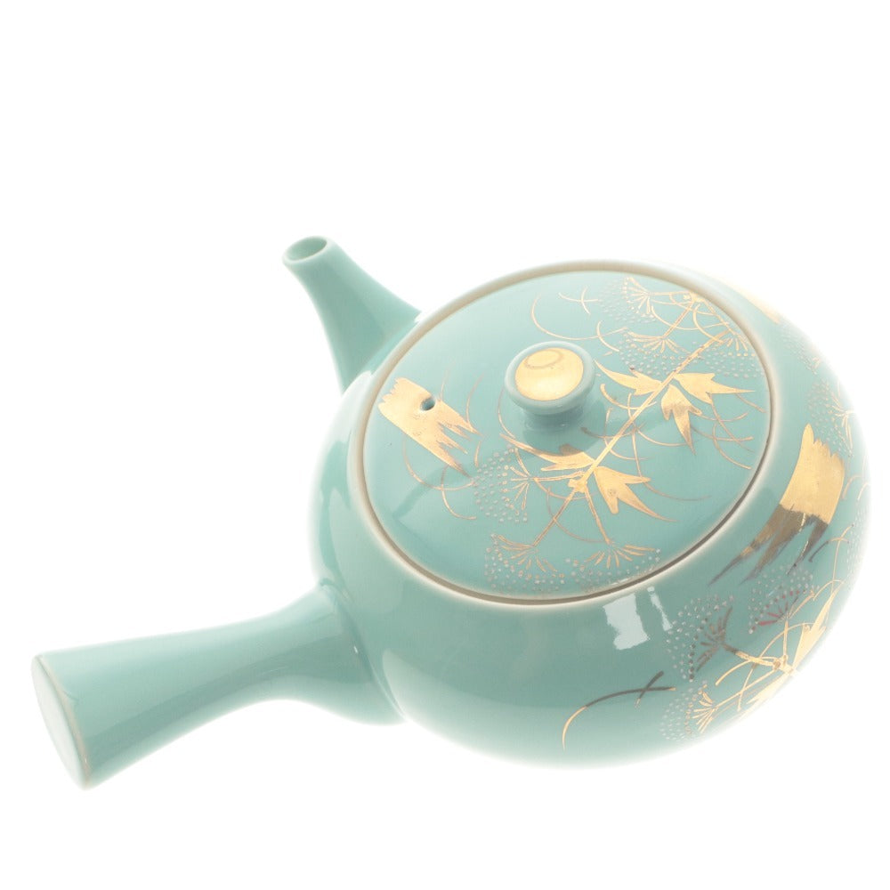■ 九谷焼 急須 湯呑 5客 セット 和食器 茶器 工芸品 焼き物 木箱付き