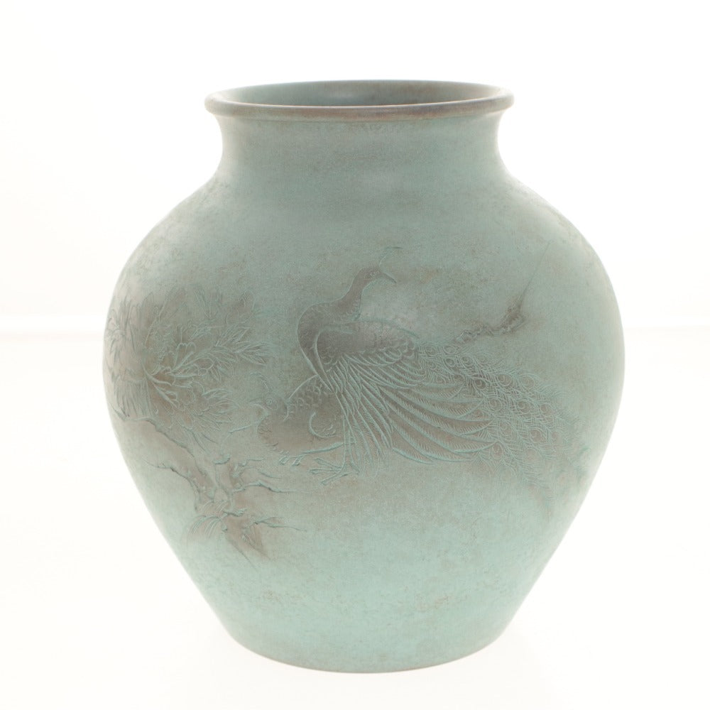 ■ 青銅花瓶 壺 花瓶 花器 花生 壺 フラワーベース 工芸品 オブジェ 置物 インテリア アンティーク 木箱付き
