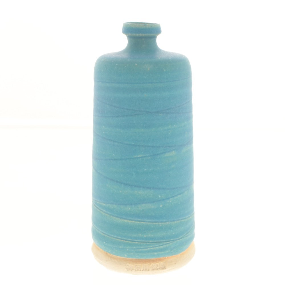 ■ KANDAGAWA TOSHIO Vase Flower Vase Craft Object Ornament Interior Antique Turkish Blue