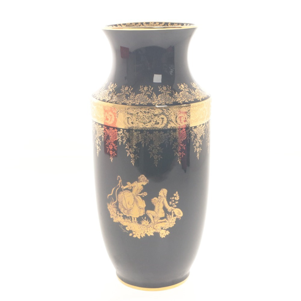 ■ Imperial Limoges インペリアルリモージュ 花瓶 花器 花生 壺 フラワーベース 工芸品 オブジェ 置物 インテリア アンティーク 箱付き