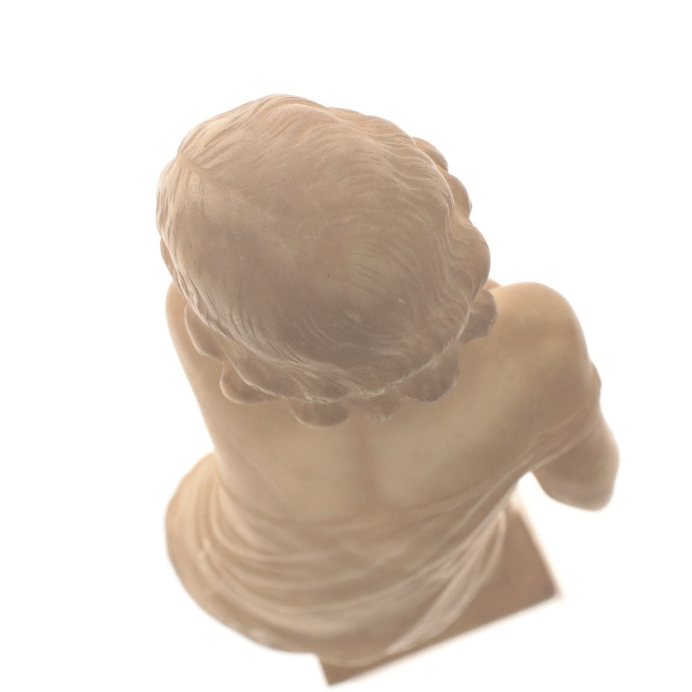 ■ Italian Marble Sculpture Beautiful Standing Statue Italian Objet Antique Collection With Wooden Box
