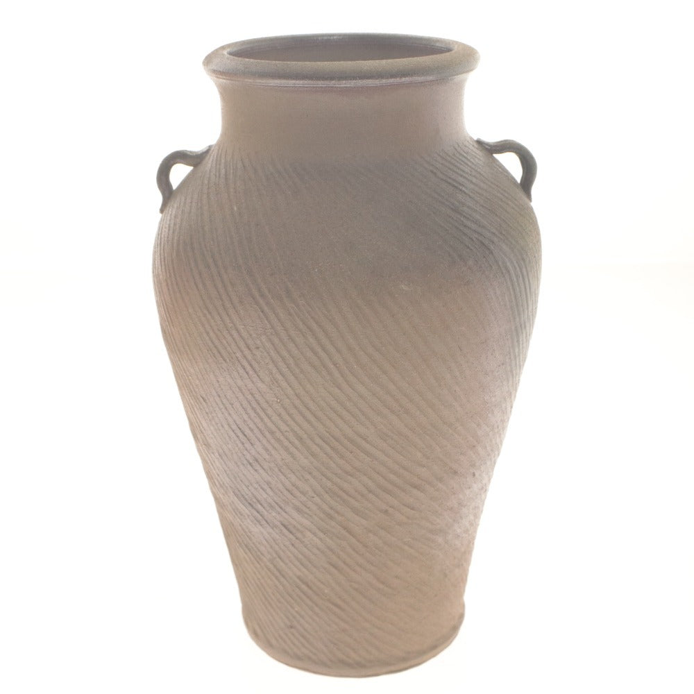 ■ 丹波まるいち窯 市野悦夫 壺 花瓶 花器 花生 壺 フラワーベース 工芸品 オブジェ 置物 インテリア アンティーク 木箱付き