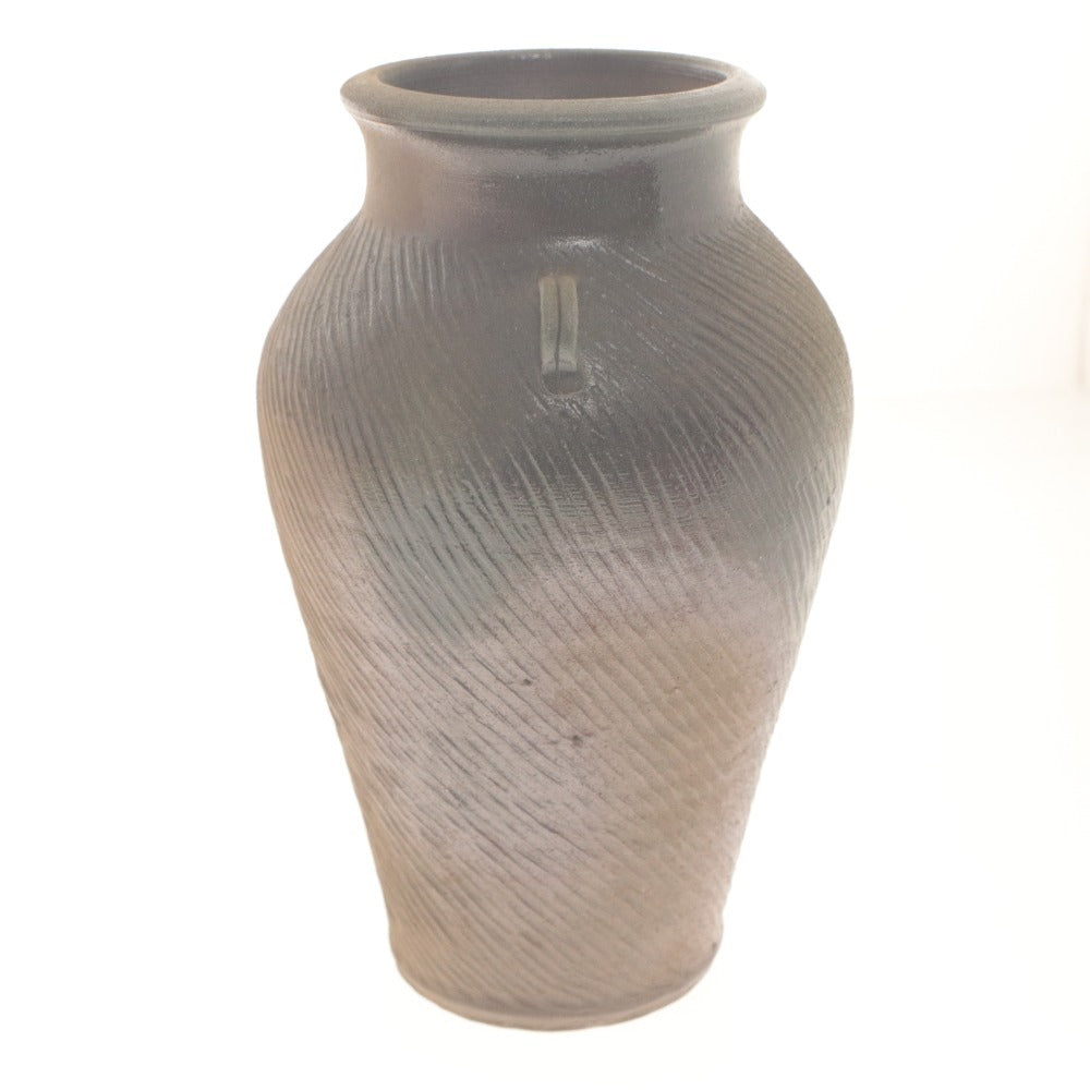 ■ 丹波まるいち窯 市野悦夫 壺 花瓶 花器 花生 壺 フラワーベース 工芸品 オブジェ 置物 インテリア アンティーク 木箱付き