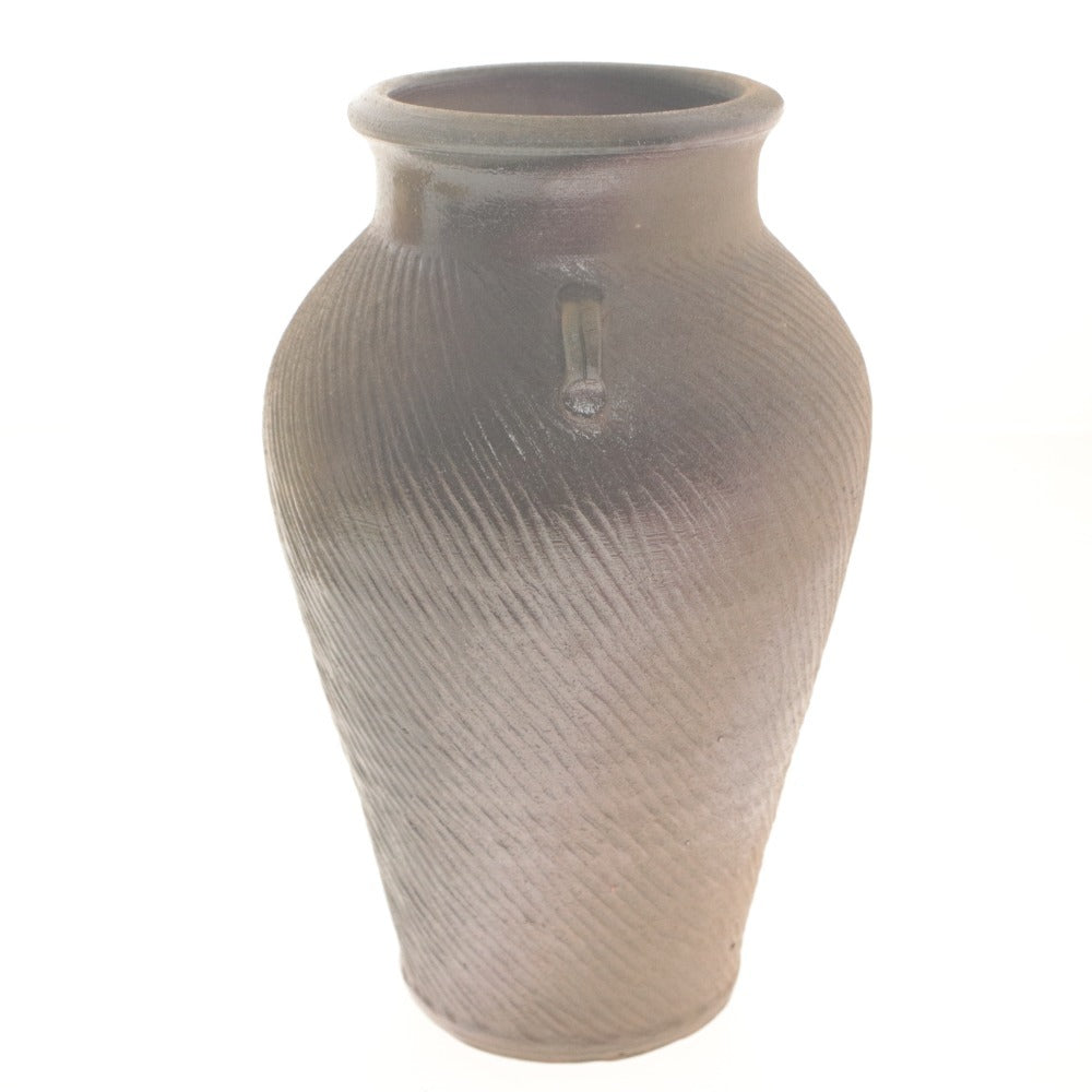 ■ 丹波まるいち窯 市野悦夫 壺 花瓶 花器 花生 壺 フラワーベース 工芸品 オブジェ 置物 インテリア アンティーク 木箱付き
