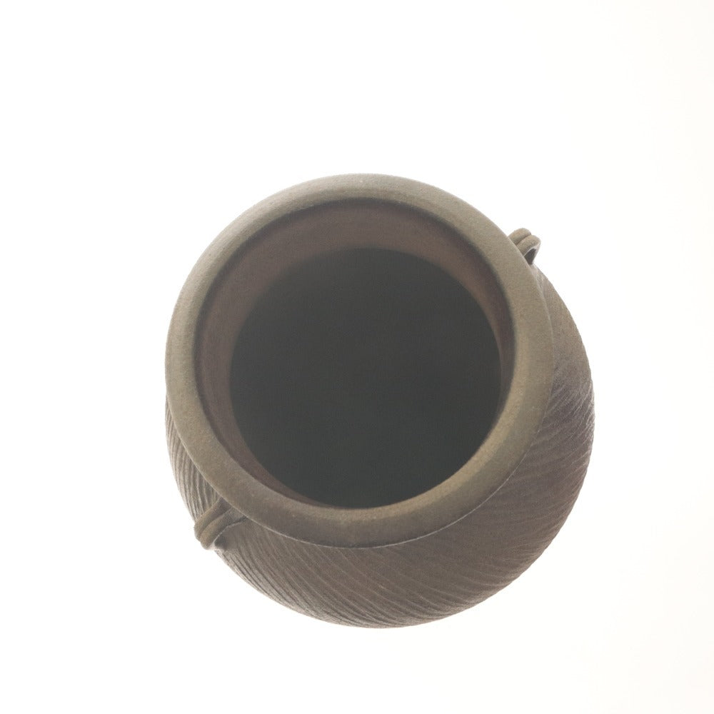 ■ 丹波まるいち窯 市野悦夫 壺 花瓶 花器 花生 壺 フラワーベース 工芸品 オブジェ 置物 インテリア アンティーク 木箱付き