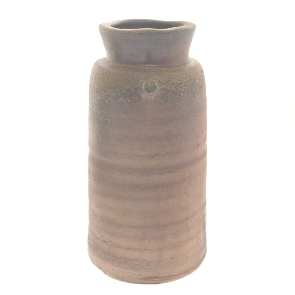 ■ 高原昌治 備前焼 陶磁器 焼き物 花瓶 花器 花生 壺 フラワーベース 工芸品 オブジェ 置物 インテリア アンティーク 木箱付き