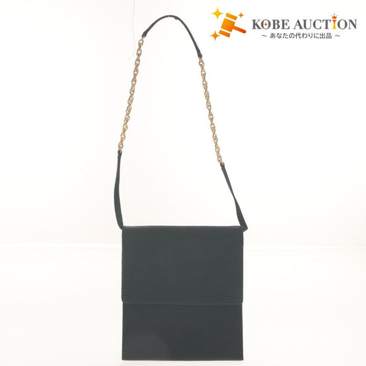 ■ Jean Simon PARIS Handbag Shoulder Bag France Made Pockets Gold Hardware Women's Black