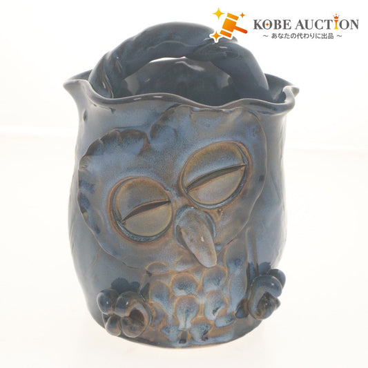 ■ Karahashi-yaki Pottery Kiln - Ceramics, Pottery, Owl Vase, Flower Vase, Jar, Flower Base, Craft, Objet, Ornament, Interior, Antique