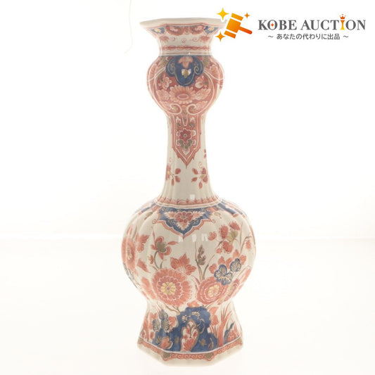 ■ Royal Delft Vase 1970 H.Elshout Flower Vase Flower Holder Pot フラワーベース 工芸品 オブジェ 置物 インテリア アンティーク