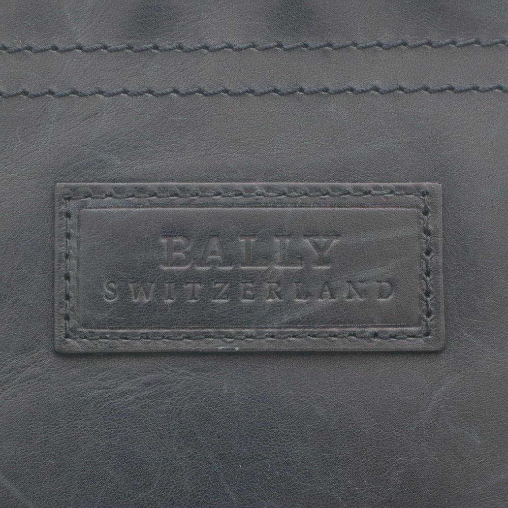 ■ BALLY バリー ショルダーバッグ 鞄 ファスナー ポケット メンズ ダークネイビー系
