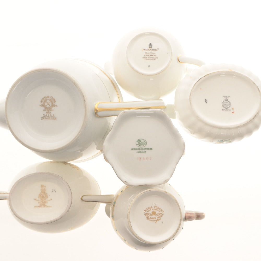 ■ 洋食器 12点セット まとめ売り ティーポット シュガーポット クリーマー 等 洋風 アンティーク 食器 茶器