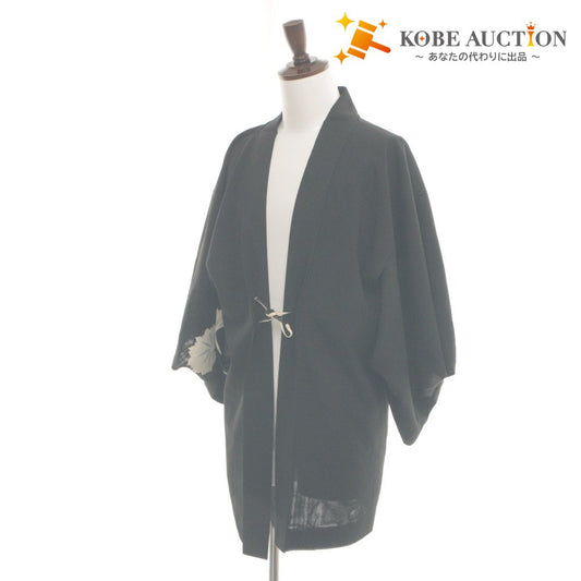 ■ Yukata Kimono Haori Plain Simple Men's Black