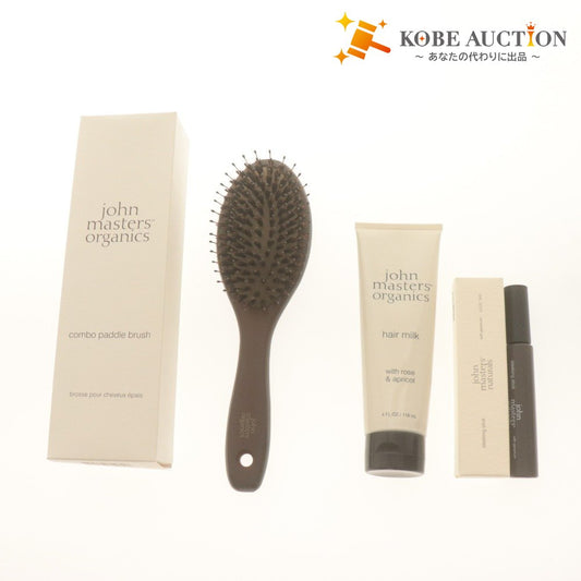 ■ John Masters Organics Hair Care 3-Piece Set R&A Hair Milk N 118ml, Combo Paddle Brush, etc. Includes Items with Boxes and Unused Items