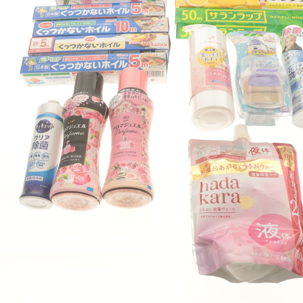 ■ 日用品 大量セット まとめ売り トイレクリーナー アロマジュエル アタック ボディーソープ 等 消耗品 約10kg 未使用