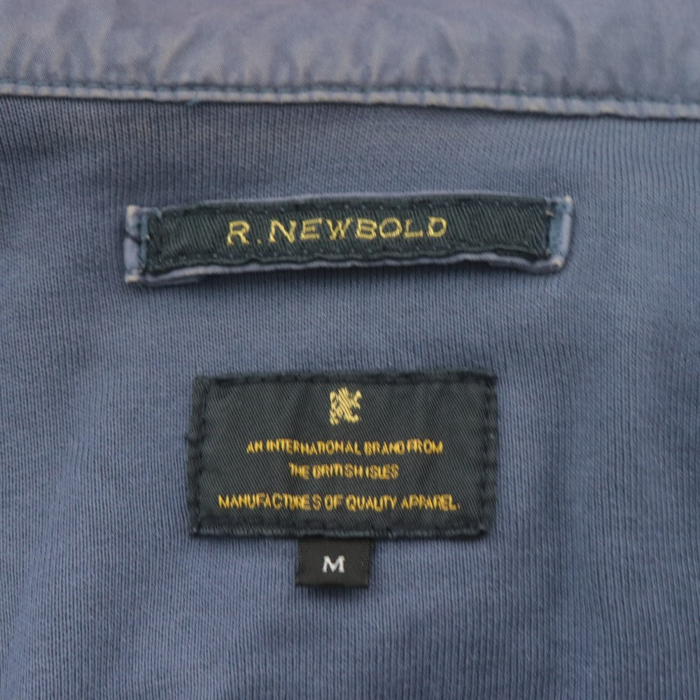 ■ R.NEWBOLD アールニューボールド モッズコート ジャケット 長袖 アウター フード コットン メンズ M ネイビー系