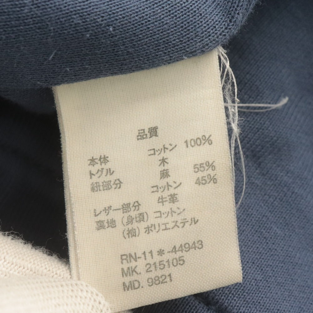 ■ R.NEWBOLD アールニューボールド モッズコート ジャケット 長袖 アウター フード コットン メンズ M ネイビー系