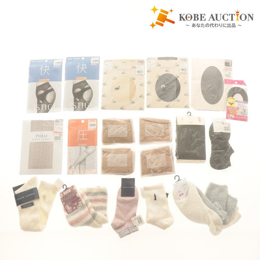 ■ Large assorted set of tights and socks, bulk sale: POLO, PAUL & JOE, CELINE, etc., women's, including unused and unopened items