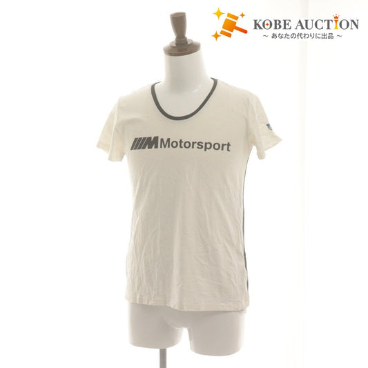 ■ PUMA BMW M Motorsport T-Shirt Short Sleeve Crew Neck Men's Women's M Black/White