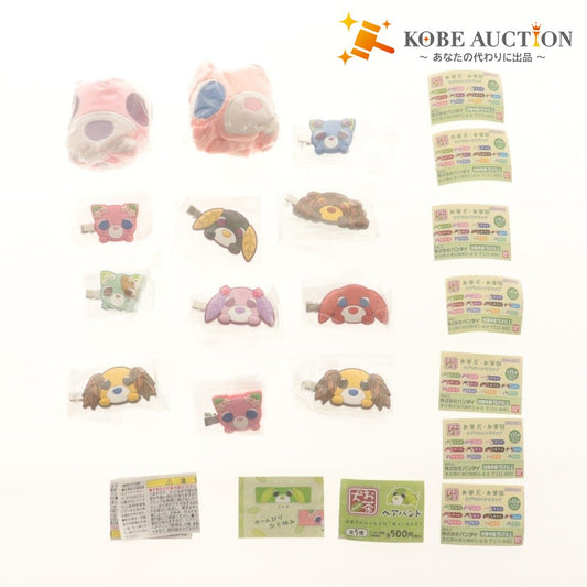 ■ Ocha-Ken & Ocha-Neko Hairband & Capsule Hair Clip 12-Piece Set, Bulk Sale, Gacha, Gashapon, Unused, Unopened