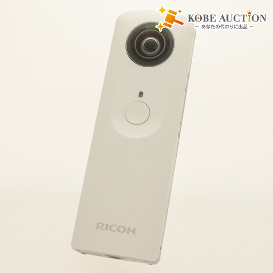 ■ リコー 360度カメラ RICOH THETA ホワイト 全天球イメージ 撮影デバイス コンパクトデジタル 付属品付き 動作確認済み