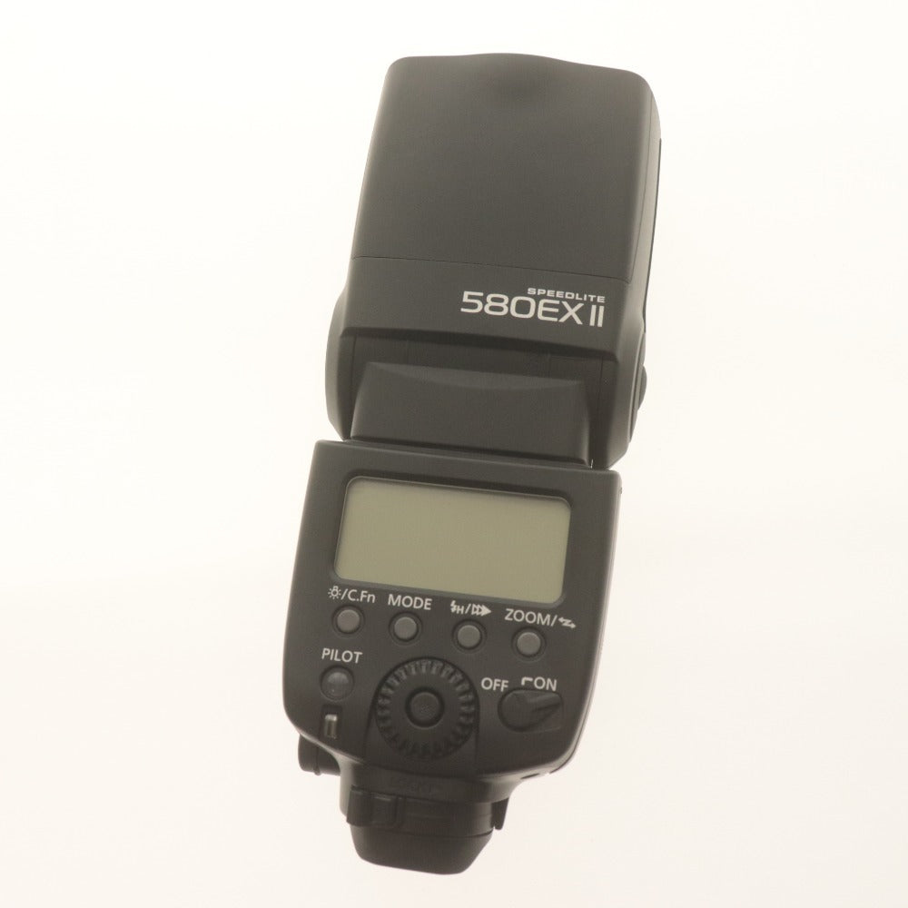 ■ キャノン ストロボ Canon SPEEDLITE 580EX II スピードライト カメラアクセサリー 互換台座,ケース,付属品付き 動作確認済み