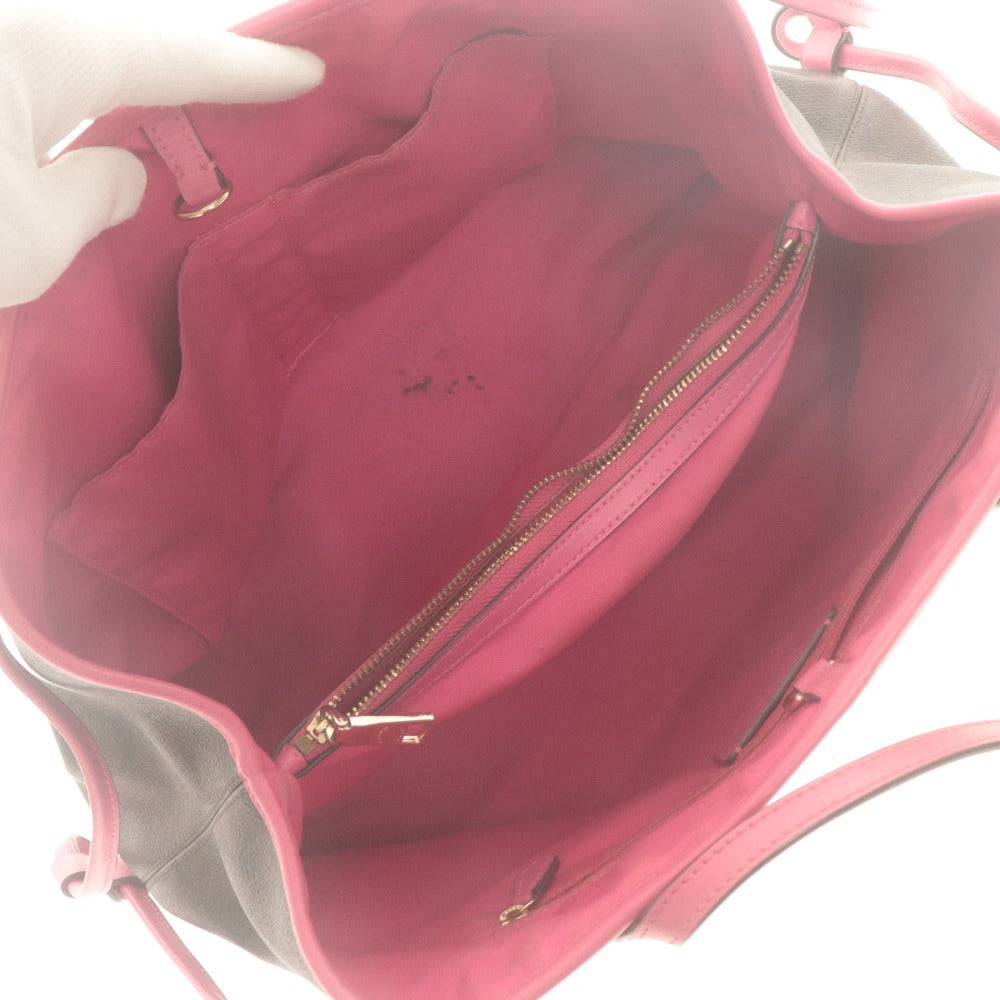 ■ COACH コーチ トートバッグ ハンドバッグ F23855 鞄 シグネチャー レディース ダークブラウン ピンク