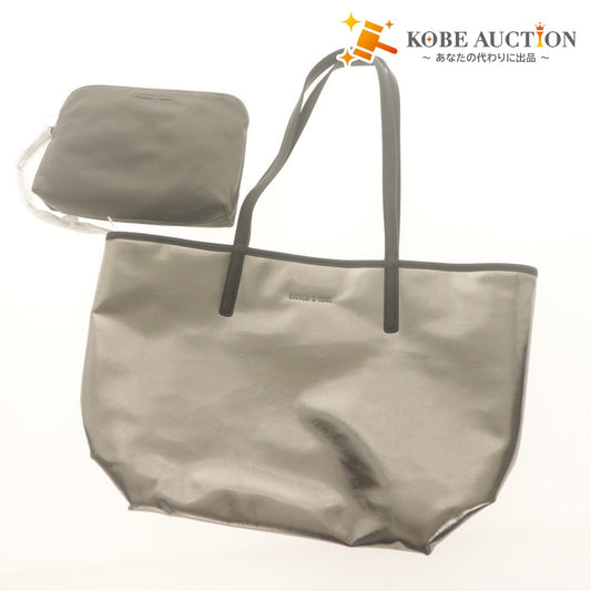 ■ CHARLES & KEITH Tote Bag Shoulder Bag Reversible Women's XL Gray Unused with Accessories