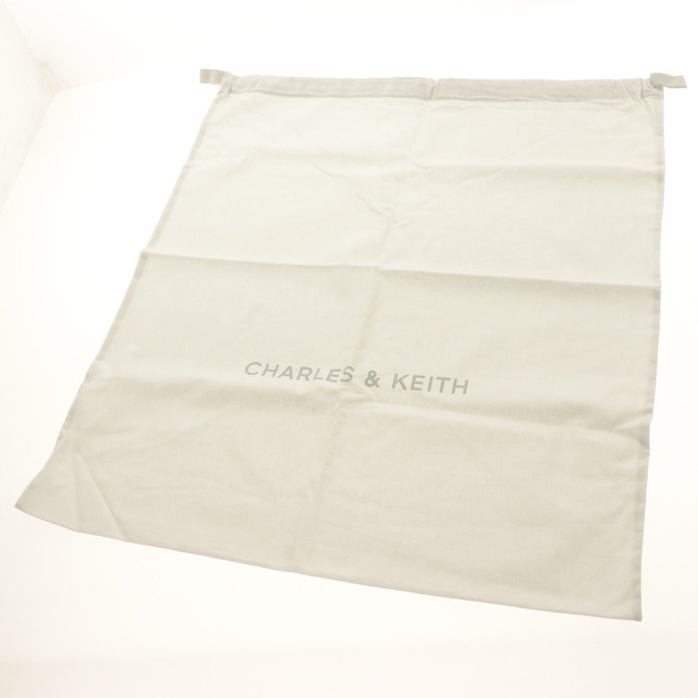 ■ CHARLES ＆ KEITH チャールズ＆キース トートバッグ ショルダーバッグ 鞄 リバーシブル レディース XL グレー系 付属品付き 未使用