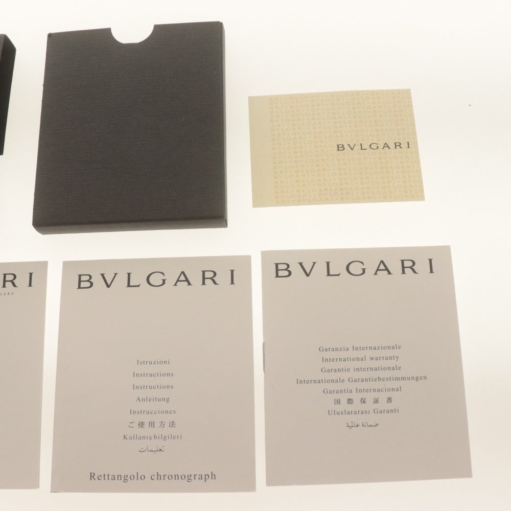 ■ BVLGARI Bvlgari Accessories Set for Watches Case Booklet Certificate, etc. With Box