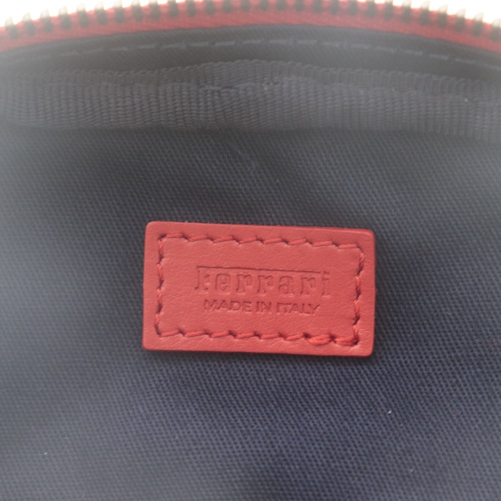 ■ Ferrari SpA フェラーリ ポーチ 小物 スマホ入れ イタリア製 レザー 革 限定 非売品 メンズ レディース 赤 レッド タグ,袋付き 未使用