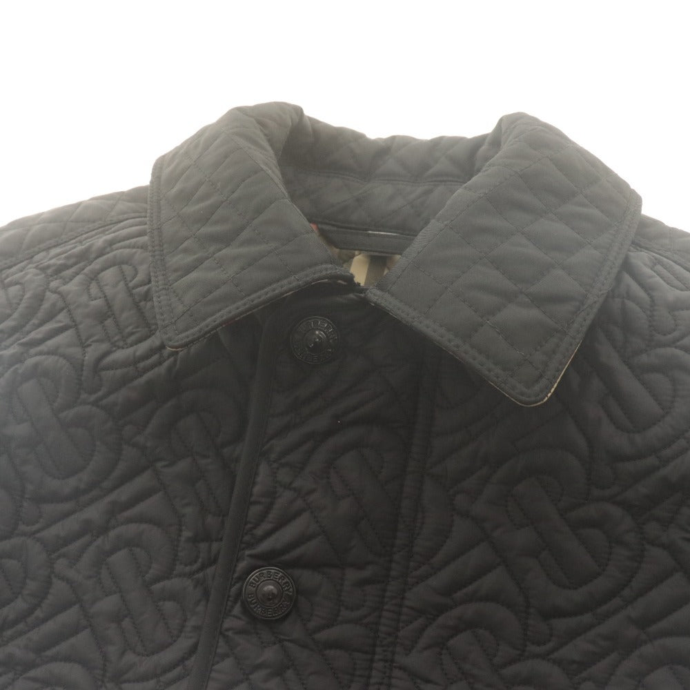 ■ BURBERRY バーバリー キルティングジャケット 長袖 アウター TBモノグラム レディース ジュニア 12Y/152cm 黒 ブラック 等 未使用